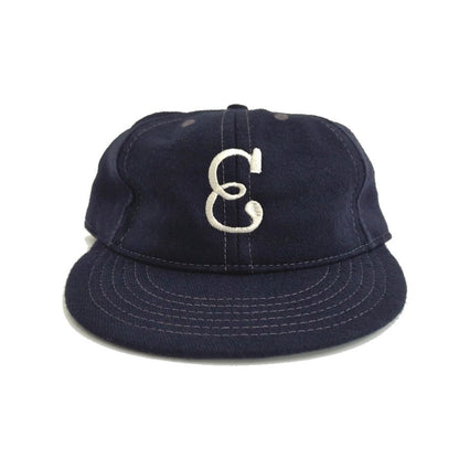 COOPERSTOWN BALL CAP / 1939 NEWARK EAGLES / WOOL FLANNEL / NAVY / 2SIZE / SOFT VISOR / ELASTIC / MADE IN USA