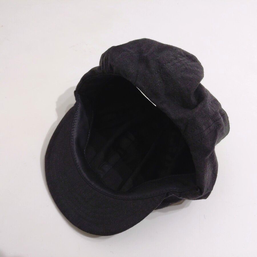 COOPERSTOWN BALL CAP / BOSTON CLUB CAP / BLACK/ LINEN / FITTED / 3SIZE / MADE IN USA