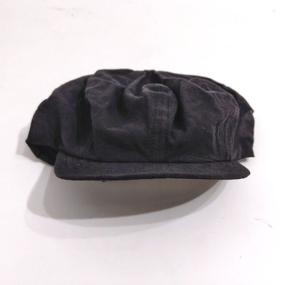 COOPERSTOWN BALL CAP / BOSTON CLUB CAP / BLACK/ LINEN / FITTED / 3SIZE / MADE IN USA
