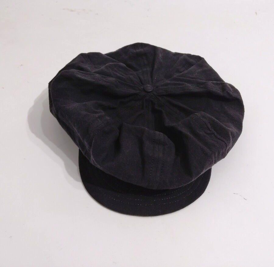 COOPERSTOWN BALL CAP / BOSTON CLUB CAP / BLACK/ LINEN / FITTED / 3SIZE / MADE IN USA