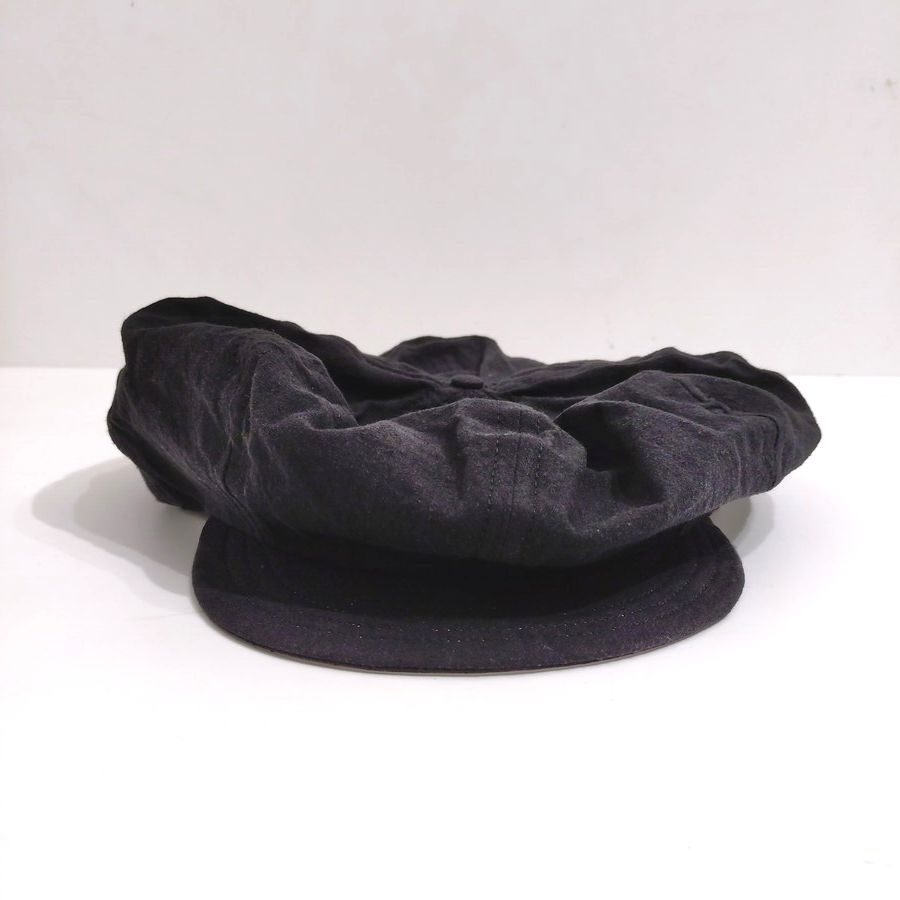 COOPERSTOWN BALL CAP / BOSTON CLUB CAP / BLACK/ LINEN / FITTED / 3SIZE / MADE IN USA