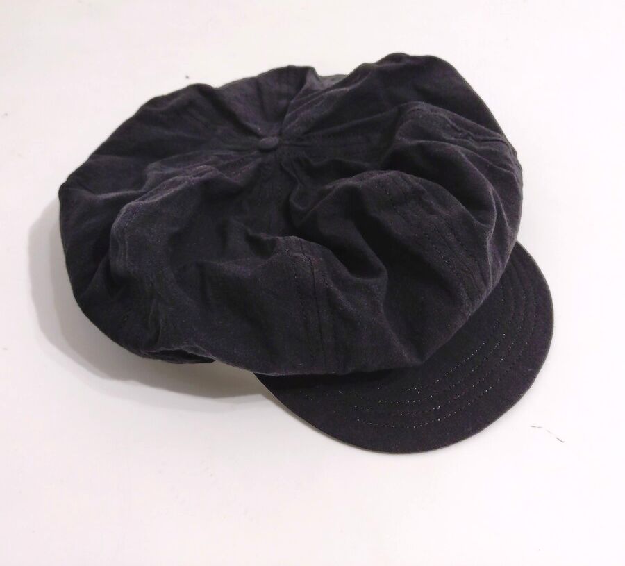 COOPERSTOWN BALL CAP / BOSTON CLUB CAP / BLACK/ LINEN / FITTED / 3SIZE / MADE IN USA
