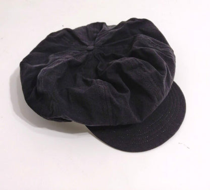 COOPERSTOWN BALL CAP / BOSTON CLUB CAP / BLACK/ LINEN / FITTED / 3SIZE / MADE IN USA
