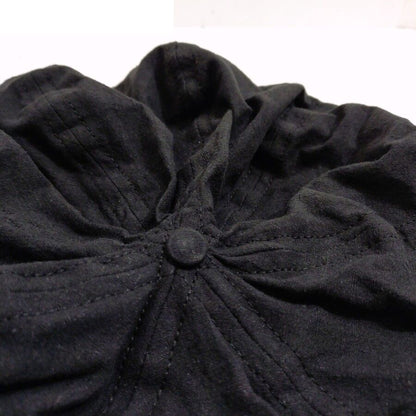 COOPERSTOWN BALL CAP / BOSTON CLUB CAP / BLACK/ LINEN / FITTED / 3SIZE / MADE IN USA
