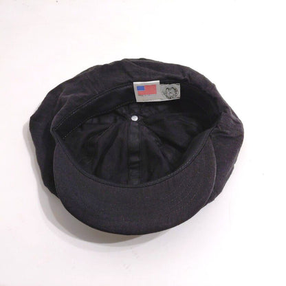 COOPERSTOWN BALL CAP / BOSTON CLUB CAP / BLACK/ LINEN / FITTED / 3SIZE / MADE IN USA
