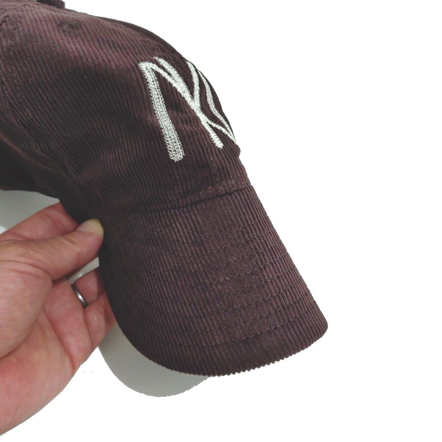 COOPERSTOWN BALL CAP / CORDUROY CAP / 1935 NEWYORK BLACK YANKEES / SPECIAL ORDER MODEL / CHAN-STITCH / BROWN / SOFT VISOR / MADE IN USA