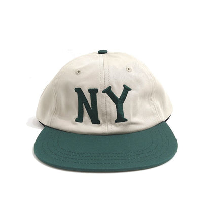 COOPERSTOWN BALL CAP / 1936 NEWYORK BLACK YANKEES / STONE×GREEN / 50mm LOGO / SPECIAL ORDER COLOR / MADE IN USA