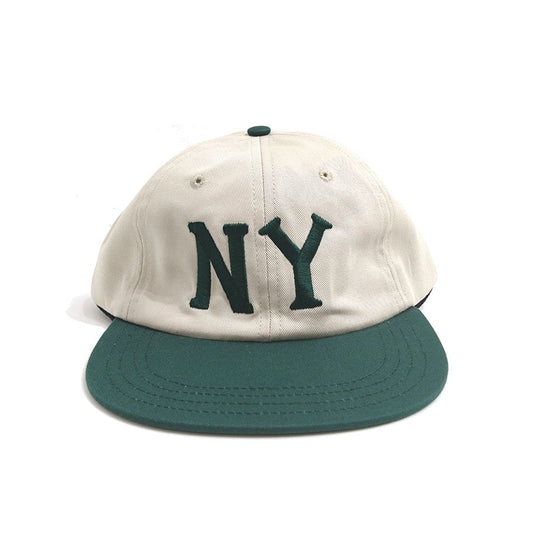 COOPERSTOWN BALL CAP / 1936 NEWYORK BLACK YANKEES / STONE×GREEN / 50mm LOGO / SPECIAL ORDER COLOR / MADE IN USA