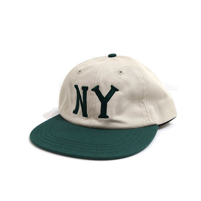 COOPERSTOWN BALL CAP / 1936 NEWYORK BLACK YANKEES / STONE×GREEN / 50mm LOGO / SPECIAL ORDER COLOR / MADE IN USA