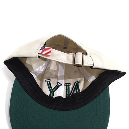 COOPERSTOWN BALL CAP / 1936 NEWYORK BLACK YANKEES / STONE×GREEN / 50mm LOGO / SPECIAL ORDER COLOR / MADE IN USA