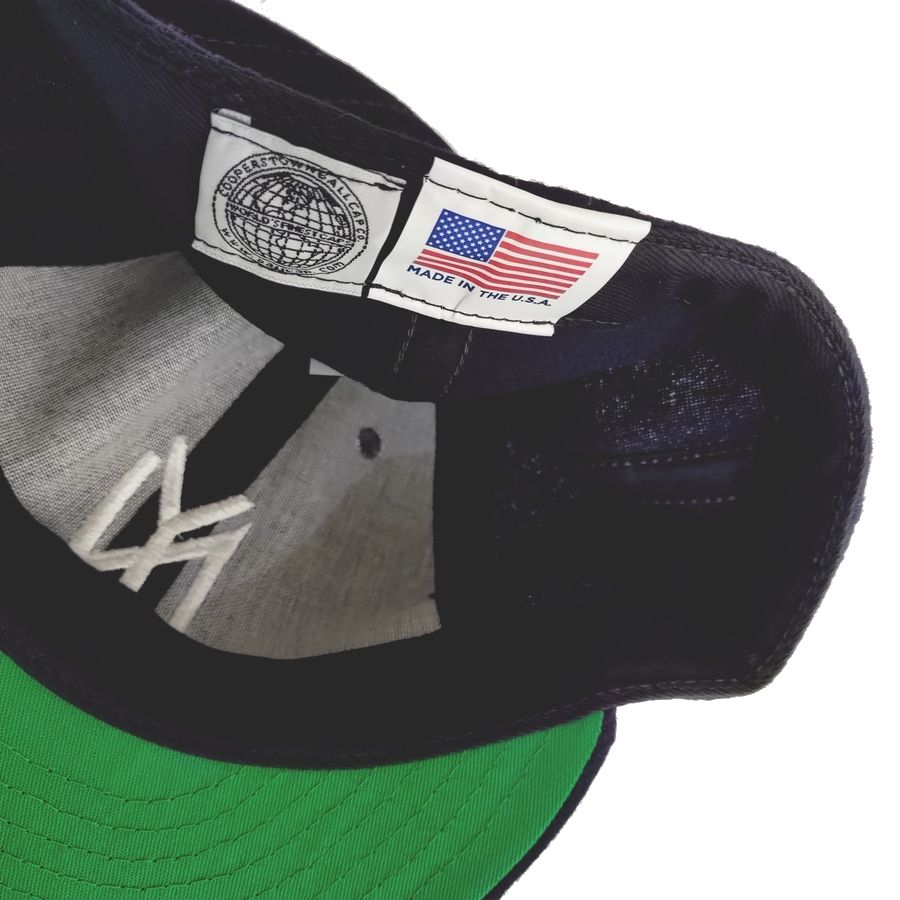 COOPERSTOWN BALL CAP / 1951 NEWYORK BLACK YANKEES  / NAVY / WOOL FLANNEL / FITTED / 5 SIZE / MADE IN USA