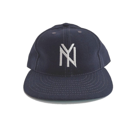 COOPERSTOWN BALL CAP / 1951 NEWYORK BLACK YANKEES  / NAVY / WOOL FLANNEL / FITTED / 5 SIZE / MADE IN USA