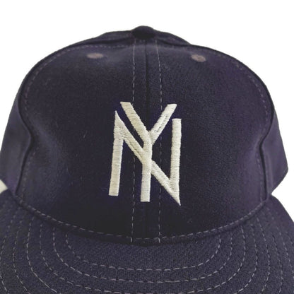 COOPERSTOWN BALL CAP / 1951 NEWYORK BLACK YANKEES  / NAVY / WOOL FLANNEL / FITTED / 5 SIZE / MADE IN USA