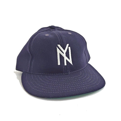 COOPERSTOWN BALL CAP / 1951 NEWYORK BLACK YANKEES  / NAVY / WOOL FLANNEL / FITTED / 5 SIZE / MADE IN USA