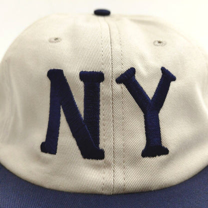 COOPERSTOWN BALL CAP / 1936 NEWYORK BLACK YANKEES / STONE×NAVY / 50mm LOGO / SPECIAL ORDER COLOR / MADE IN USA