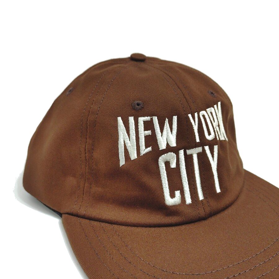 COOPERSTOWN BALL CAP / MOTIF-NEWYORK CITY / BROWN / SPECIAL ORDER COLOR / MADE IN USA