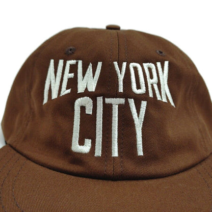 COOPERSTOWN BALL CAP / MOTIF-NEWYORK CITY / BROWN / SPECIAL ORDER COLOR / MADE IN USA