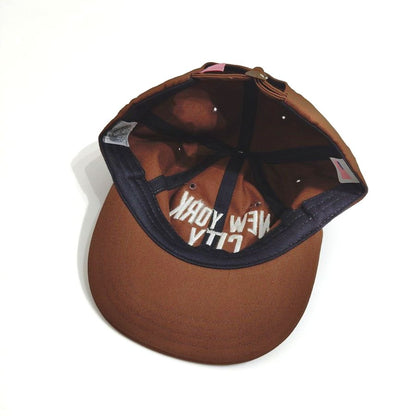 COOPERSTOWN BALL CAP / MOTIF-NEWYORK CITY / BROWN / SPECIAL ORDER COLOR / MADE IN USA