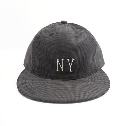 COOPERSTOWN BALL CAP / CORDUROY CAP / 1936 NEWYORK BLACK YANKEES(SMALL LOGO) GRAY / SOFT VISOR / SPECIAL ORDER MODEL / MADE IN USA