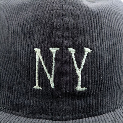 COOPERSTOWN BALL CAP / CORDUROY CAP / 1936 NEWYORK BLACK YANKEES(SMALL LOGO) GRAY / SOFT VISOR / SPECIAL ORDER MODEL / MADE IN USA