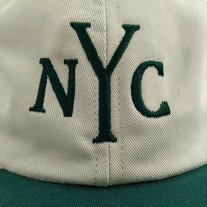 COOPERSTOWN BALL CAP / MOTIF NEWYORK CITY(NYC) / STONE×GREEN / SPECIAL ORDER COLOR / MADE IN USA