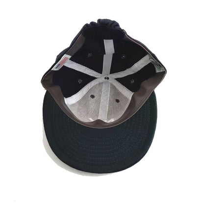 COOPERSTOWN BALL CAP / 1936 NEWYORK BLACK YANKEES / WOOL FLANNEL / NAVY / 3 INCH SOFT VISOR / ELASTIC / MADE IN USA