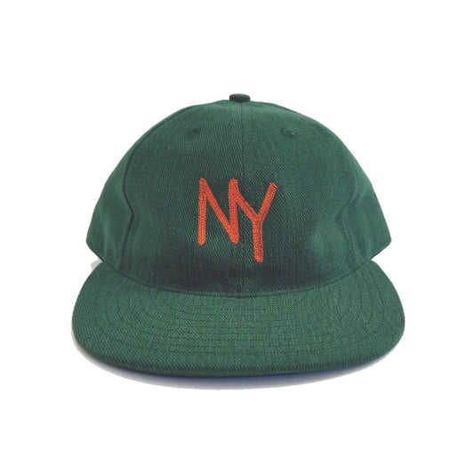 COOPERSTOWN BALL CAP / CHAIN STITCH ORIGINAL NY LOGO / BEEFY BRUSHED BULL DENIM CAP / 2COLOR / 12OZ / MADE IN USA