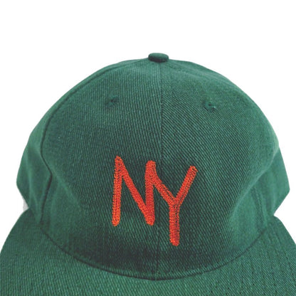 COOPERSTOWN BALL CAP / CHAIN STITCH ORIGINAL NY LOGO / BEEFY BRUSHED BULL DENIM CAP / 2COLOR / 12OZ / MADE IN USA