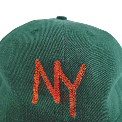 COOPERSTOWN BALL CAP / CHAIN STITCH ORIGINAL NY LOGO / BEEFY BRUSHED BULL DENIM CAP / 2COLOR / 12OZ / MADE IN USA