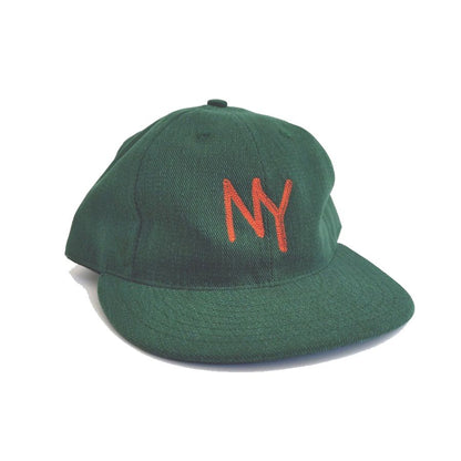 COOPERSTOWN BALL CAP / CHAIN STITCH ORIGINAL NY LOGO / BEEFY BRUSHED BULL DENIM CAP / 2COLOR / 12OZ / MADE IN USA