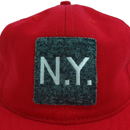 COOPERSTOWN BALL CAP / MOTIF-NEWYORK (N.Y.) / SPECIAL ORDER MODEL / BRUSHED COTTON TWILL / SOFT VISOR / 2PATCH  COLOR / MADE IN USA