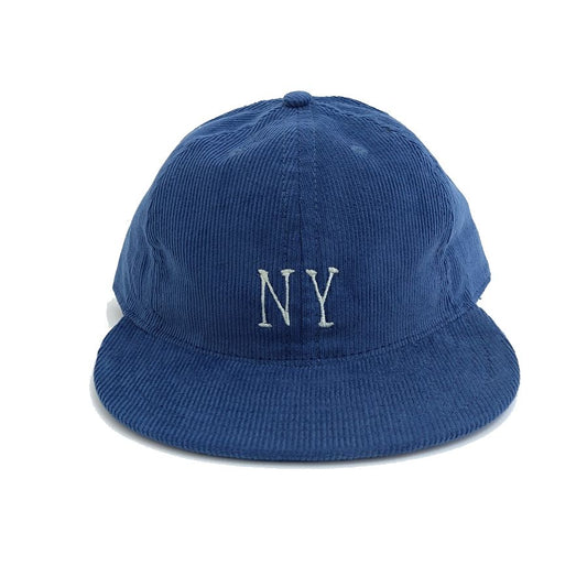 COOPERSTOWN BALL CAP / CORDUROY CAP / 1936 NEWTORK BLACK YANKEES(SMALL LOGO) OCEAN / SOFT VISOR / SPECIAL ORDER MODEL / MADE IN USA
