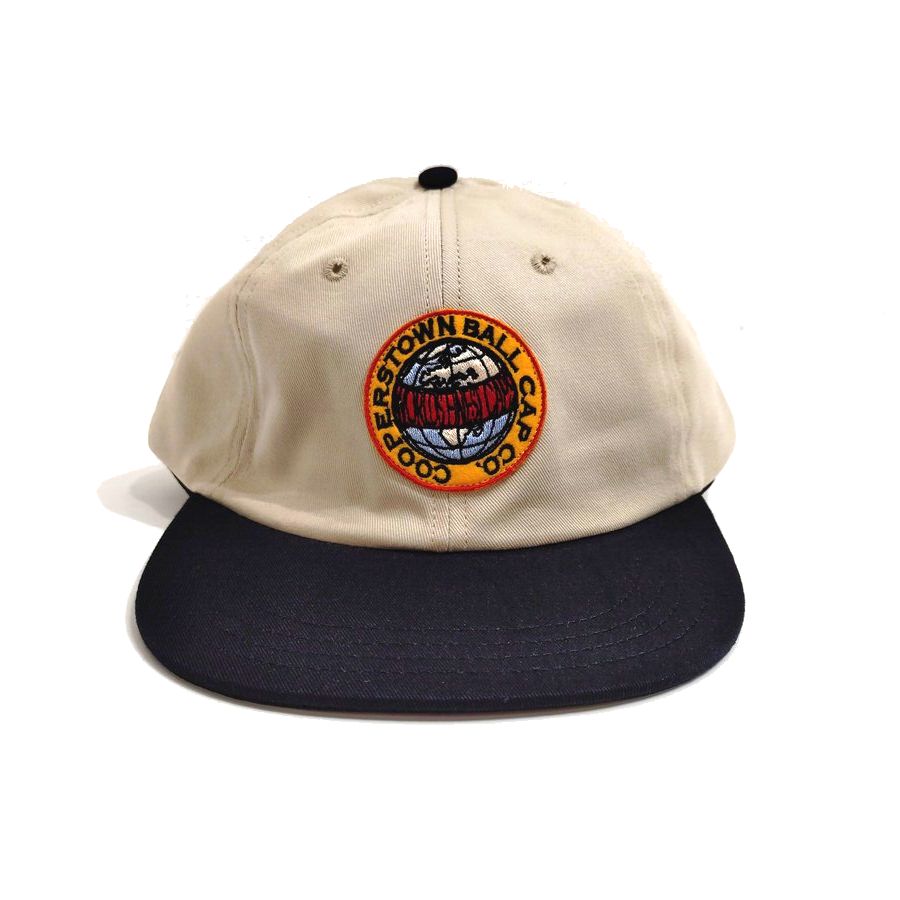 COOPERSTOWN BALL CAP / COOPERS LOGO PATCH / STONE×NAVY / SPECIAL ORDER COLOR / MADE IN USA