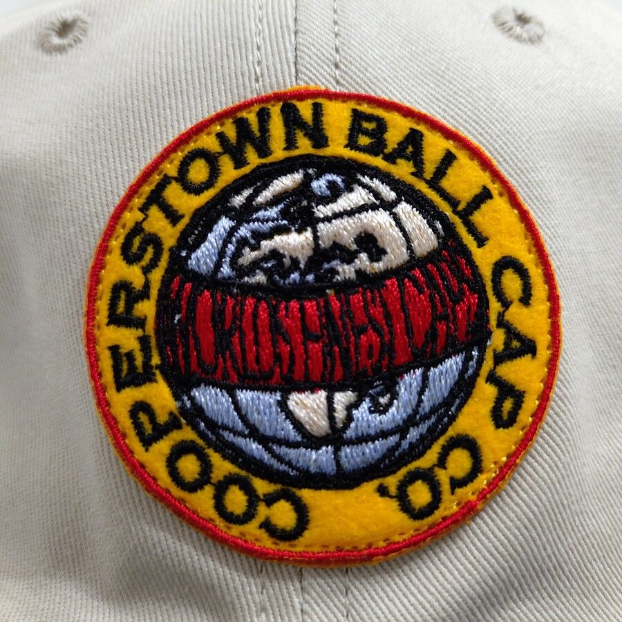 COOPERSTOWN BALL CAP / COOPERS LOGO PATCH / STONE×NAVY / SPECIAL ORDER COLOR / MADE IN USA