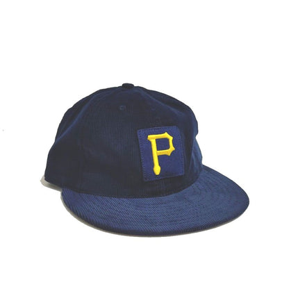 COOPERSTOWN BALL CAP / CORDUROY CAP / PITTSBURGH PIRATES / SPECIAL ORDER MODEL / PATCH / NAVY / SOFT VISOR / MADE IN USA