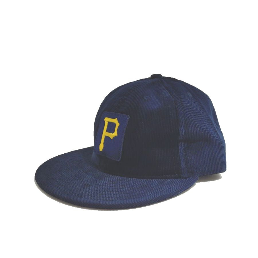 COOPERSTOWN BALL CAP / CORDUROY CAP / PITTSBURGH PIRATES / SPECIAL ORDER MODEL / PATCH / NAVY / SOFT VISOR / MADE IN USA