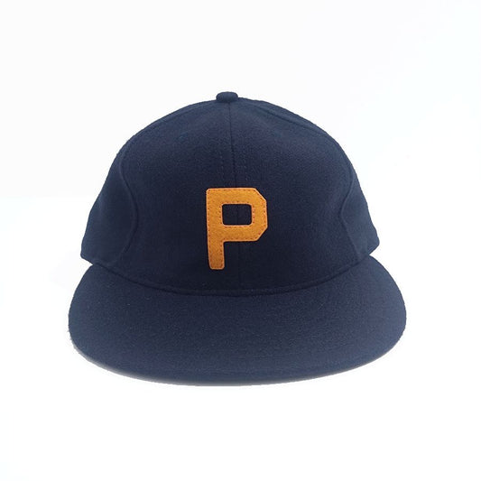 COOPERSTOWN BALL CAP / 1947 PORTLAND BEAVERS (ORANGE LOGO) NAVY / WOOL FLANNEL / LEATHER STRAP / MADE IN USA