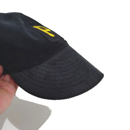 COOPERSTOWN BALL CAP / CORDUROY CAP / PITTSBURGH PIRATES / SPECIAL ORDER MODEL / PATCH / BLACK / SOFT VISOR / MADE IN USA