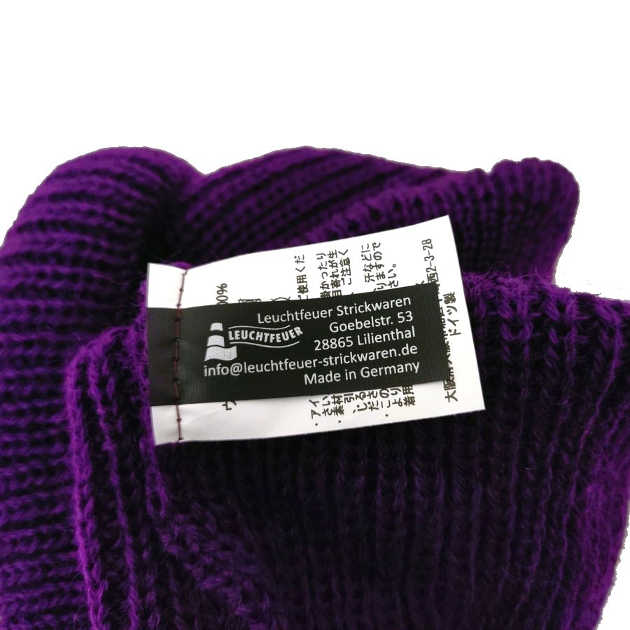 modAS / KNIT CAP / BORKUM / PURPLE / VIRGIN WOOL / MADE IN GERMANY