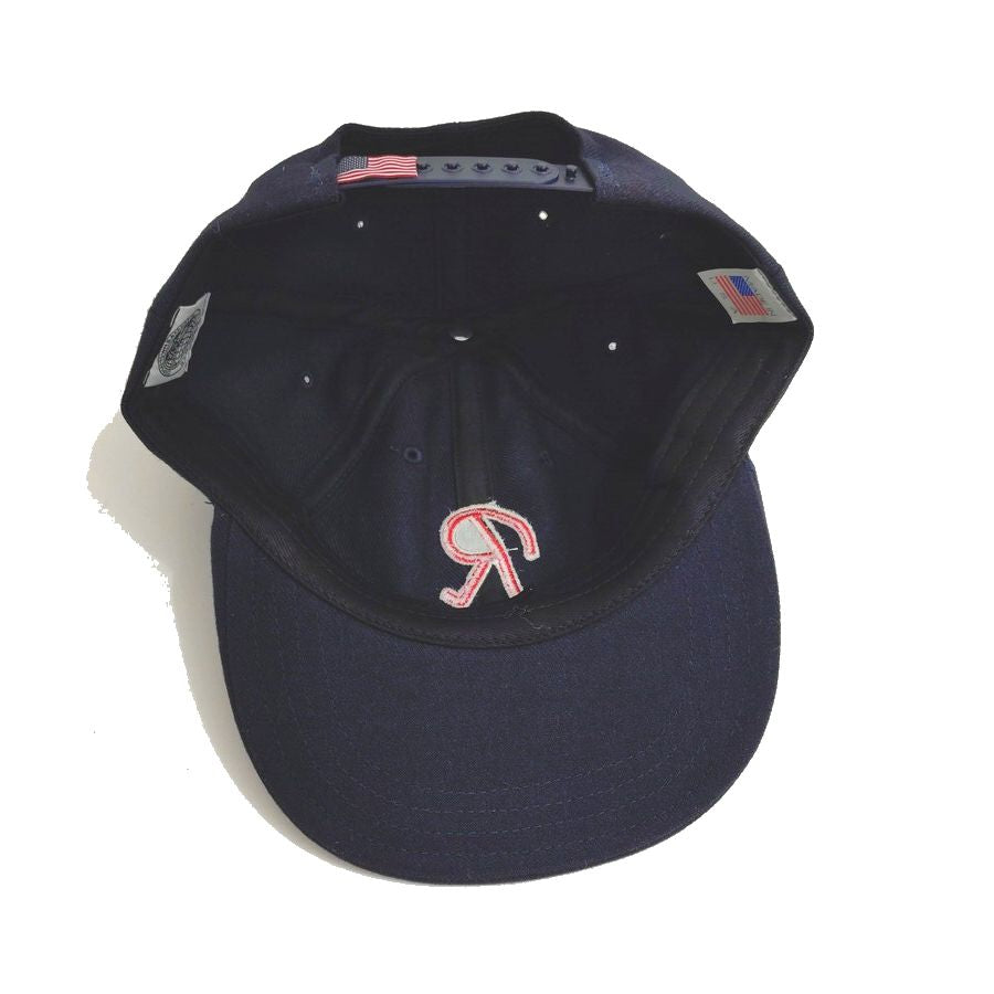 COOPERSTOWN BALL CAP / 1957 SEATLE RAINIERS / WOOL SAGE / NAVY , BLACK / SNAP / EXCLUSIVE / MADE IN USA