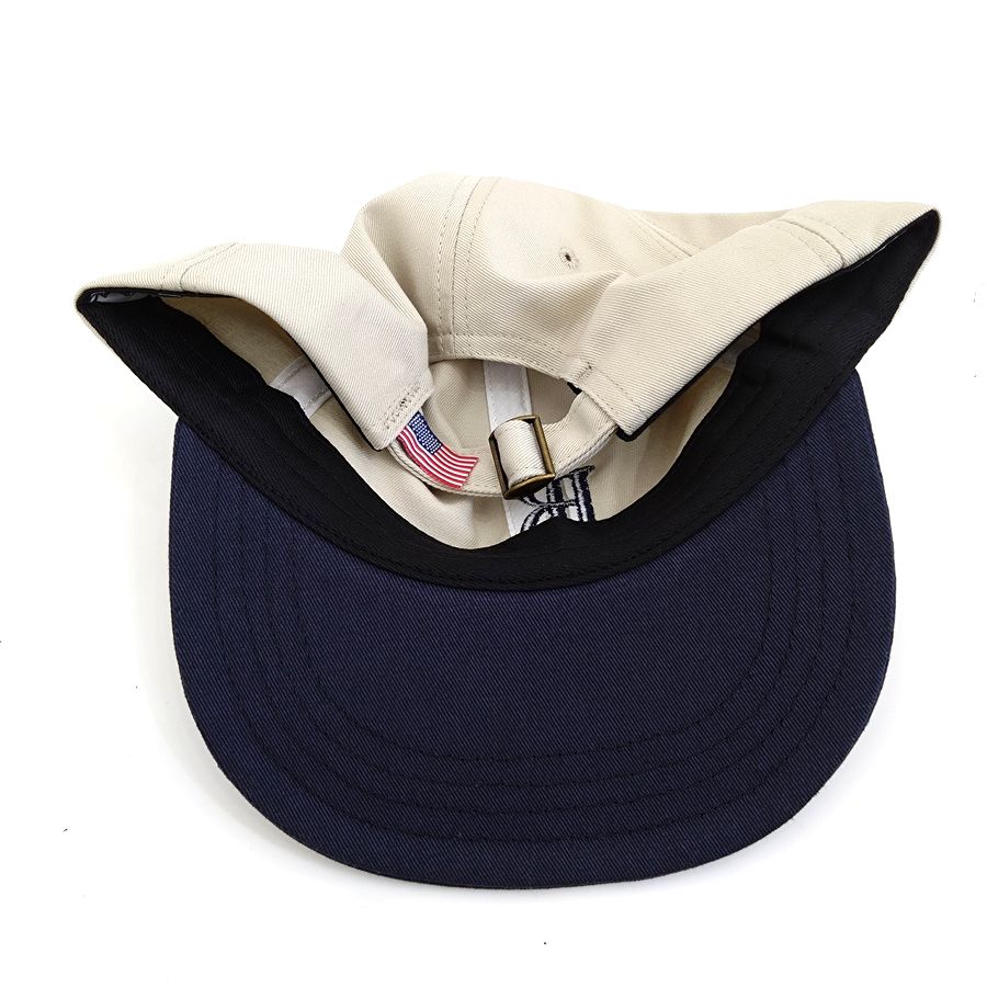 COOPERSTOWN BALL CAP / 1946 BATTLE CREEK BELLES  / STONE ×  NAVY【SPECIAL ORDER COLOR】MADE IN USA