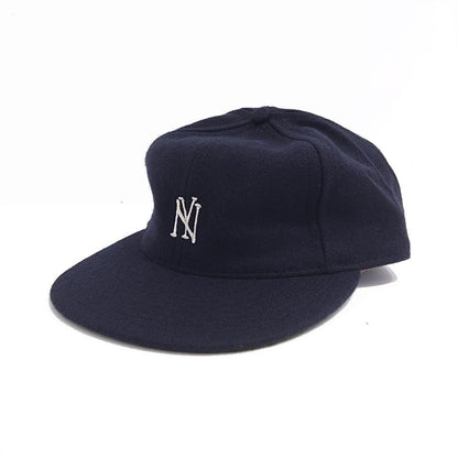 COOPERSTOWN BALL CAP / 1935 NEWYORK BLACK YANKEES (SMALL LOGO）NAVY / WOOL FLANNEL / LEATHER STRAP / MADE IN USA