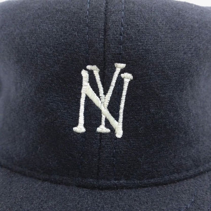 COOPERSTOWN BALL CAP / 1935 NEWYORK BLACK YANKEES (SMALL LOGO）NAVY / WOOL FLANNEL / LEATHER STRAP / MADE IN USA