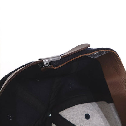 COOPERSTOWN BALL CAP / 1935 NEWYORK BLACK YANKEES (SMALL LOGO）NAVY / WOOL FLANNEL / LEATHER STRAP / MADE IN USA
