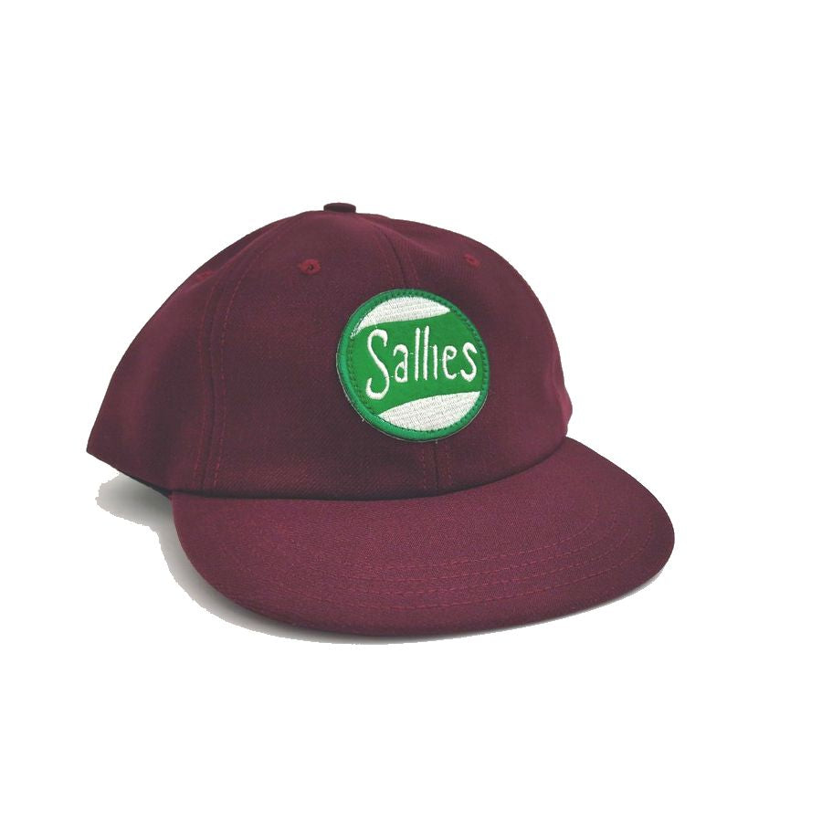 COOPERSTOWN BALL CAP / 1948 SPRINGFIELD SALLIES / PATCH / WOOL SAGE / MAROON / SNAP / MADE IN USA