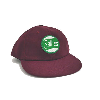 COOPERSTOWN BALL CAP / 1948 SPRINGFIELD SALLIES / PATCH / WOOL SAGE / MAROON / SNAP / MADE IN USA