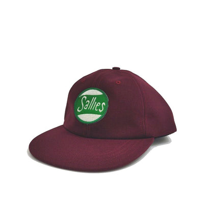 COOPERSTOWN BALL CAP / 1948 SPRINGFIELD SALLIES / PATCH / WOOL SAGE / MAROON / SNAP / MADE IN USA