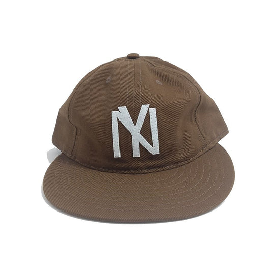 COOPERSTOWN BALL CAP / 1935 NEWYORK BLACK YANKEES / BRUSHED COTTON TWILL / SOFT VISOR / SNAP / BROWN / SPECIAL ORDER / MADE IN USA