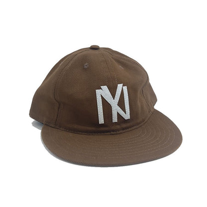 COOPERSTOWN BALL CAP / 1935 NEWYORK BLACK YANKEES / BRUSHED COTTON TWILL / SOFT VISOR / SNAP / BROWN / SPECIAL ORDER / MADE IN USA