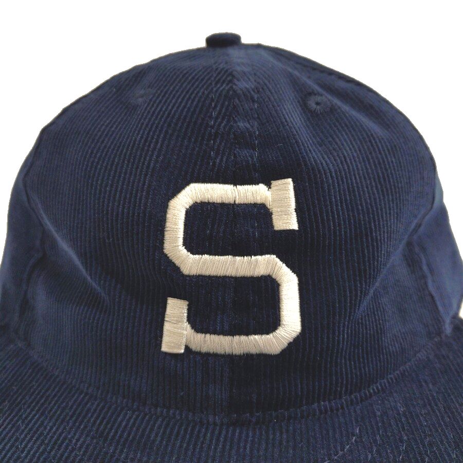 COOPERSTOWN BALL CAP / CORDUROY CAP / 1903 SPOKANE INDIANS  / NAVY / EXCLUSIVE / SOFT VISOR / SPECIAL ORDER MODEL / MADE IN USA